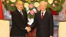 Tổng Bí thư, Chủ tịch nước hội kiến Quốc vương Campuchia