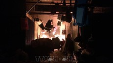 Cháy chợ Đông Ngô Quyền thiêu rụi 4 gian hàng