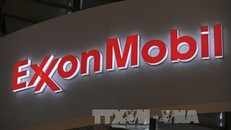Biểu tượng của Tập đoàn dầu khí Mỹ ExxonMobil. Ảnh: AFP/TTXVN