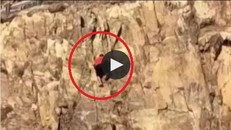 Leo núi mạo hiểm, nam thanh niên rơi từ độ cao 30m xuống