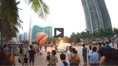 Đà Nẵng: Khinh khí cầu bất ngờ bốc cháy, nữ phi công nhập viện