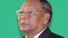 Chủ tịch Quốc hội Vương quốc Campuchia Samdech Heng Samrin. (Ảnh: Trọng Đức/TTXVN)