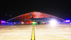 Cảng hàng không Quốc tế Vân Đồn đón chuyến bay đầu tiên từ Hàn Quốc