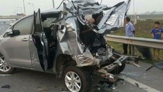 Xe Innova sau thời điểm tai nạn.