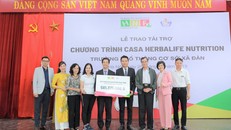 Quỹ Herbalife Nutrition tiếp tục hỗ trợ dinh dưỡng cho hơn 500 em học sinh tại trường PTCS Xã Đàn