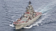 Tàu tên lửa hạng nặng chạy bằng năng lượng nguyên tử "Đô đốc Nakhimov." (Nguồn: The National Interest)