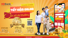 Gửi tiết kiệm Online tại HDBank, săn giải thưởng 50 triệu