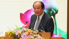 Bộ trưởng, Chủ nhiệm VPCP Mai Tiến Dũng trình bày diễn văn tại lễ kỷ niệm. Ảnh: VGP/Quang Hiếu