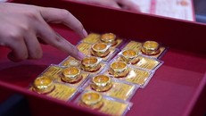 Giá vàng đồng loạt lao dốc