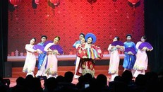 Tiết mục biểu diễn tại Đêm Gala - Ảnh: TTXVN