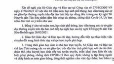 Văn bản giả mạo lan truyền trên mạng xã hội chiều ngày 17/2.