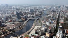 Một góc Thành phố Hồ Chí Minh, đầu tàu kinh tế của cả nước. Ảnh: TTXVN