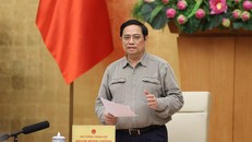 Thủ tướng Chính phủ Phạm Minh Chính gửi thư chúc mừng nhân Ngày Doanh nhân Việt Nam 13/10. Ảnh: Dương Giang/TTXVN