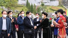 Thủ tướng dự Ngày hội Đại đoàn kết toàn dân tộc tại Khu Di tích Pác Bó