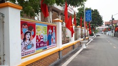 Treo cờ tổ quốc vào các dịp lễ, tết. Ảnh: XM