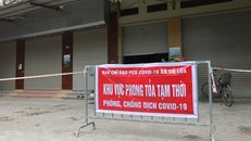 Huyện Đông Anh thực hiện cách ly F1 tại nhà. (Ảnh: Mạnh Khánh/TTXVN)