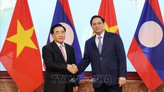 Thủ tướng Phạm Minh Chính hội đàm với Thủ tướng Lào Phankham Viphavanh