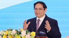 Thủ tướng Phạm Minh Chính phát biểu. Ảnh: Dương Giang/TTXVN.