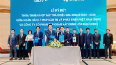 Tập đoàn Xây dựng Hòa Bình và Ngân hàng BIDV kí kết hợp tác toàn diện giai đoạn 2022 - 2026