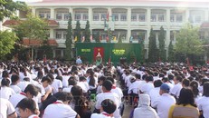 Lễ khai giảng năm học 2019 - 2020 tại trường THCS Võ Thị Sáu (thành phố Bạc Liêu, tỉnh Bạc Liêu). Ảnh minh họa: Nhật Bình/TTXVN