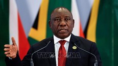 Tổng thống Nam Phi Cyril Ramaphosa. Ảnh tư liệu: AFP/TTXVN
