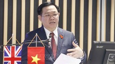 Chủ tịch Quốc hội Vương Đình Huệ phát biểu. Ảnh: Doãn Tấn/TTXVN