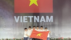6/6 học sinh Việt Nam đoạt giải tại kỳ thi Olympic Quốc tế năm 2022. Ảnh: TTXVN phát