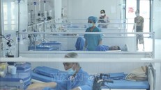 Nơi điều trị bệnh nhân COVID-19 nặng. Ảnh: TTXVN