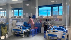 Điều trị bệnh nhân COVID-19 nặng. Ảnh: TN