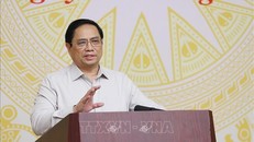 Thủ tướng Phạm Minh Chính chủ trì hội nghị. Ảnh: Dương Giang/TTXVN