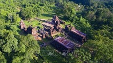 Khu di tích đền tháp Mỹ Sơn thuộc xã Duy Phú, huyện Duy Xuyên (tỉnh Quảng Nam). Ảnh tư liệu: Trọng Đạt/TTXVN