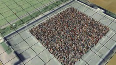 Hình minh họa mật độ đám đông để xem xét tính an toàn. Ảnh: GKStill International