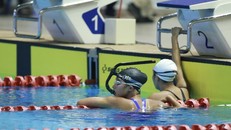 Mở hàng huy chương Vàng cho Đội tuyển Lặn Việt Nam ngày 14/5 là vận động viên Nguyễn Trần San San nội dung 800m Vòi hơi chân vịt Nữ. (Ảnh: TTXVN)