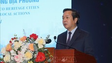 Chủ tịch UBND tỉnh Ninh Bình Phạm Quang Ngọc phát biểu tại Hội thảo.