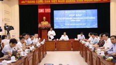 Quang cảnh buổi họp báo. Ảnh: Lê Phú