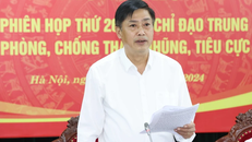 Đồng chí Nguyễn Hữu Đông, Uỷ viên Trung ương Đảng, Phó Trưởng Ban Nội chính Trung ương phát biểu tại cuộc họp. (Ảnh: Phương Hoa/TTXVN)