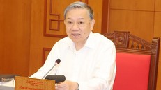 Tổng Bí thư, Chủ tịch nước Tô Lâm phát biểu kết luận cuộc họp. (Ảnh: Trí Dũng/TTXVN)