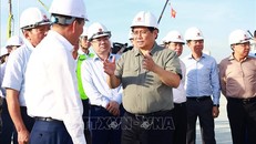 Thủ tướng kiểm tra tiến độ thi công dự án Trung tâm Hội chợ Triển lãm Quốc gia