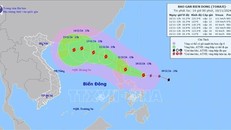 Bão Toraji gần Biển Đông, giật cấp 12