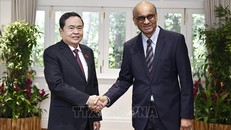 Chủ tịch Quốc hội Trần Thanh Mẫn và Phu nhân kết thúc tốt đẹp chuyến thăm chính thức Singapore