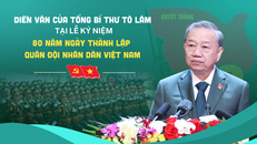Diễn văn Kỷ niệm 80 năm Ngày thành lập Quân đội nhân dân Việt Nam