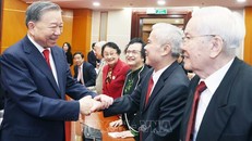 Bộ Chính trị, Ban Bí thư gặp mặt các đồng chí lãnh đạo, nguyên lãnh đạo Đảng, Nhà nước