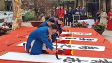 Khai mạc Hội chữ Xuân Ất Tỵ với chủ đề "Thực học"