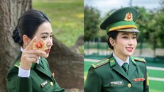 Nữ quân nhân “gây thương nhớ" với loạt ảnh mặc quân phục