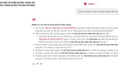 Trợ lý ảo Cán bộ công chức: Giải pháp tra cứu thẩm quyền tức thì cho chính quyền 2 cấp