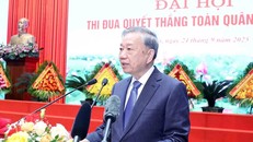 Tổng Bí thư Tô Lâm phát biểu.
