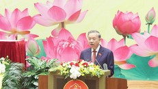 Tổng Bí thư Tô Lâm phát biểu chỉ đạo Đại hội đại biểu Đảng bộ Quốc hội lần thứ nhất. 