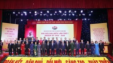 Tổng Bí thư Tô Lâm, Thủ tướng Phạm Minh Chính và các đại biểu dự Đại hội đại biểu Đảng bộ Mặt trận Tổ quốc, các đoàn thể Trung ương lần thứ nhất. 