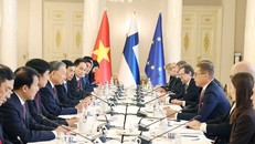 Tổng Bí thư Tô Lâm và Tổng thống Cộng hòa Phần Lan Alexander Stubb hội đàm. 