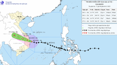 Vị trí và đường đi của bão số 13. (Nguồn: Trung tâm Dự báo Khí tượng Thủy văn Quốc gia)